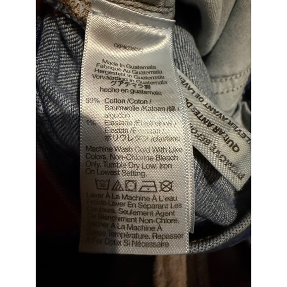 Madewell Balloon Jeans Medium Wash Distressed Raw Hem Women's Size 28 - Picture 6 of 6